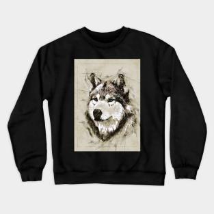 Wolf Sketch Crewneck Sweatshirt